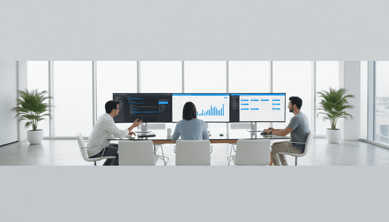 gvdsystem team collaborating on IT solutions in modern office